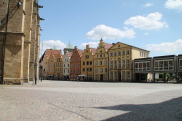 Der Marktplatz in Osnabrück Der Marktplatz in Osnabrück