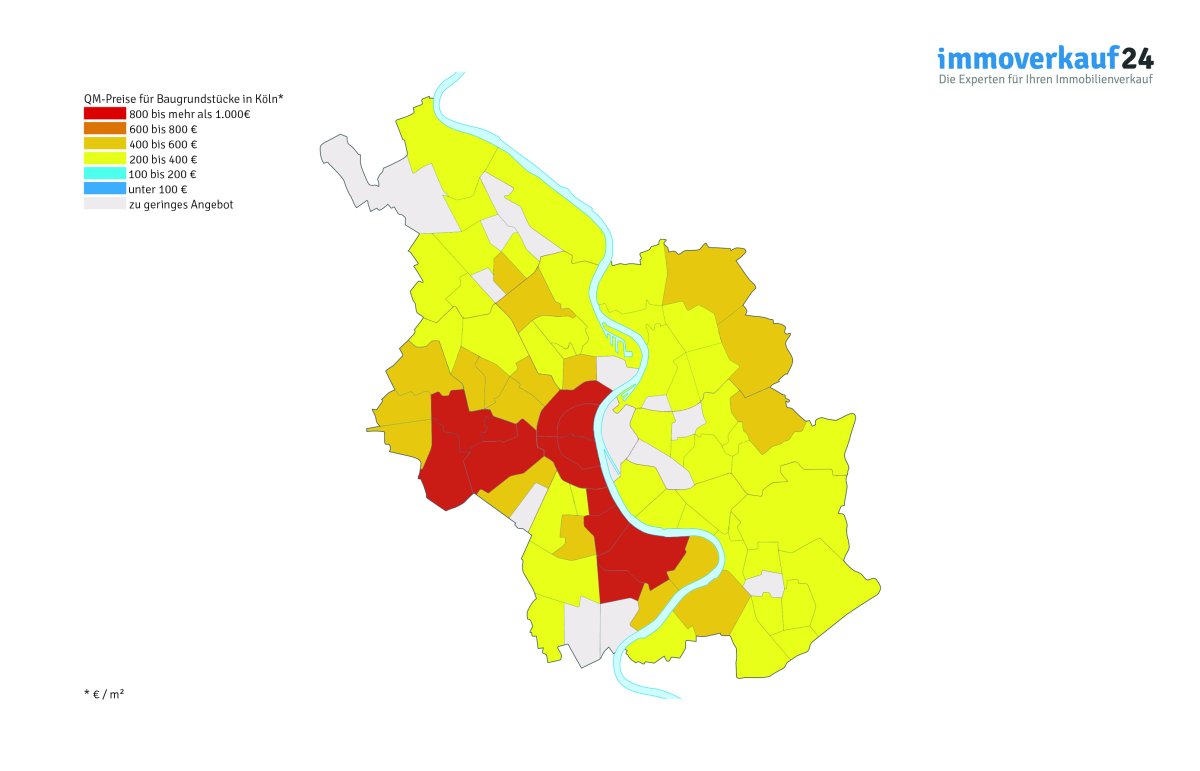 Karte Köln Grundstückspreise Karte Köln Grundstückspreise