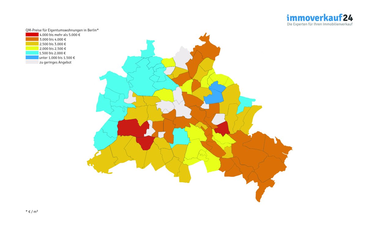 Karte Wohnungspreise Berlin Grafik 2017 Karte Wohnungspreise Berlin Grafik 2017
