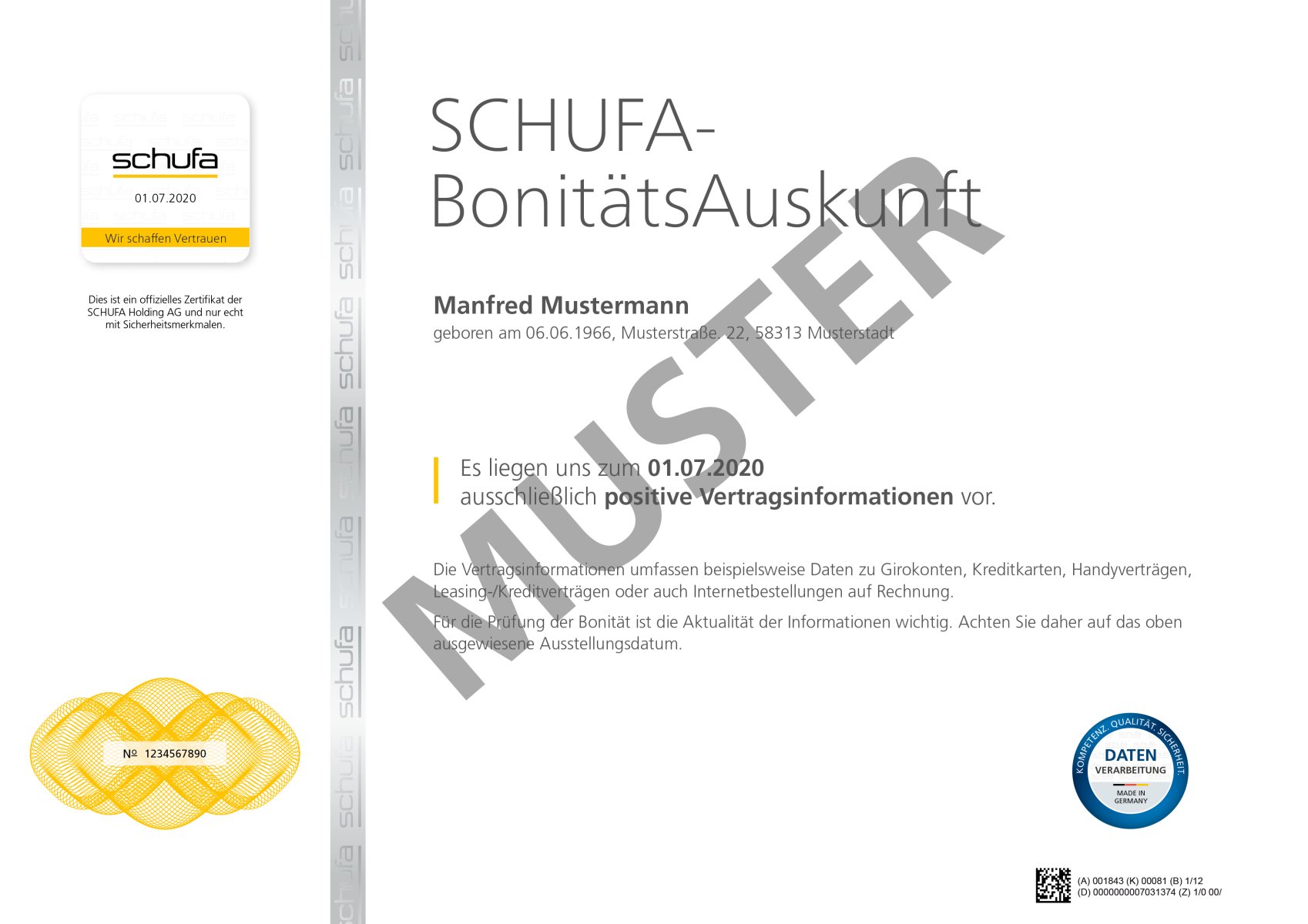 SCHUFA-Auskunft