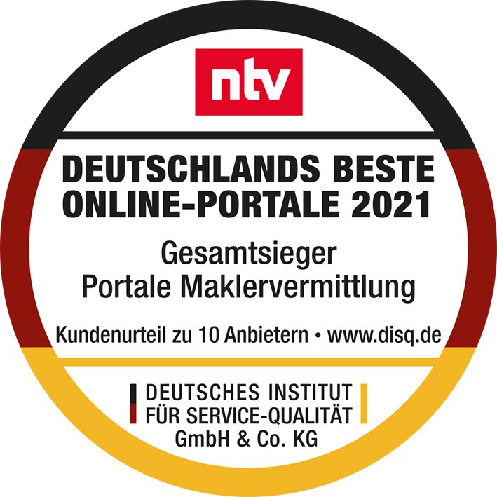 Gesamtsieger 1. Platz Maklervermittlung DISQ Gesamtsieger 1. Platz Maklervermittlung DISQ