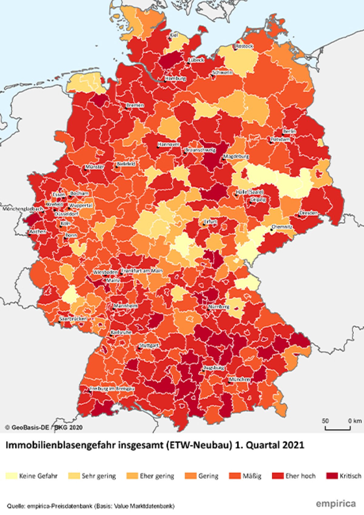 Immobilienblasenindex Q1 2021