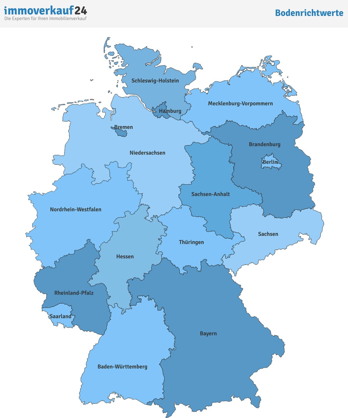 Bodenrichtwert Ermitteln Bodenrichtwertkarte Deutschland
