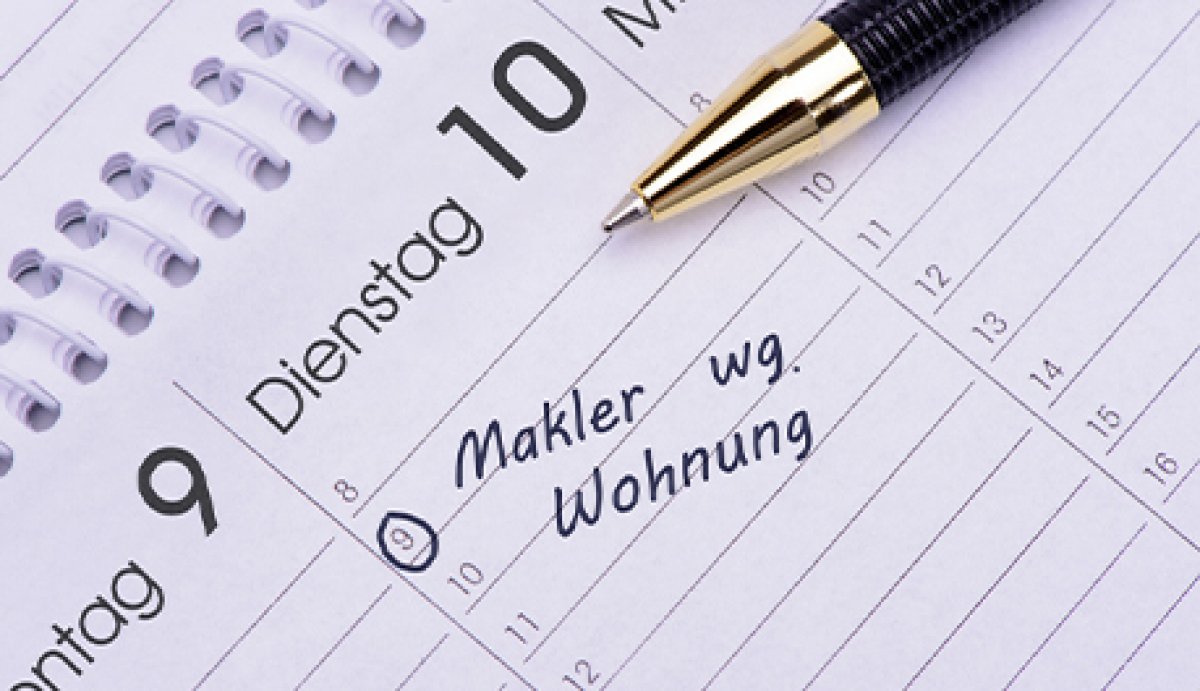 Wohnungsmakler Termin