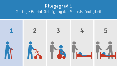 Schaubild Pflegegrad 1