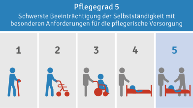 Schaubild Pflegegrad 5